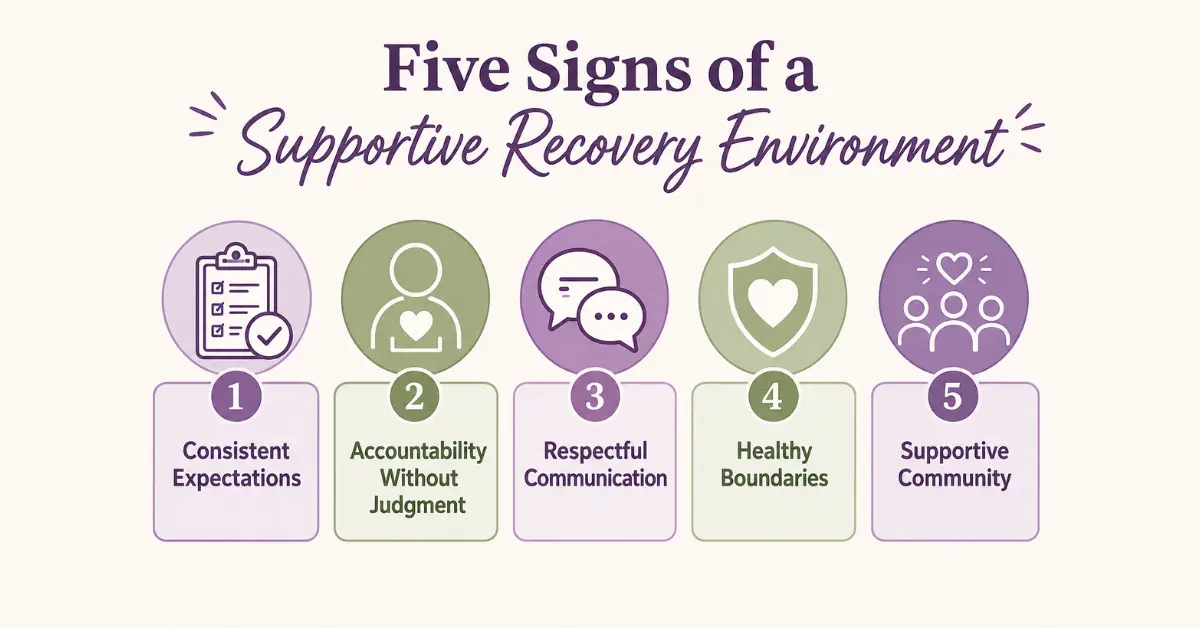 supportive recovery environment